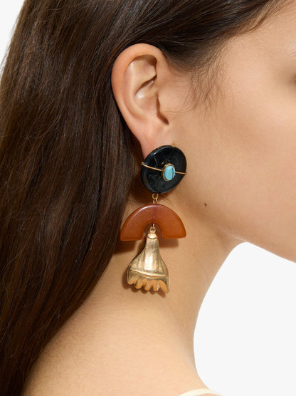 Maxi Cuff Earrings With Stone