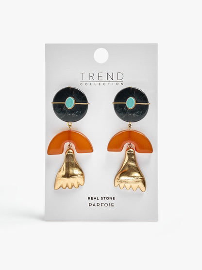 Maxi Cuff Earrings With Stone