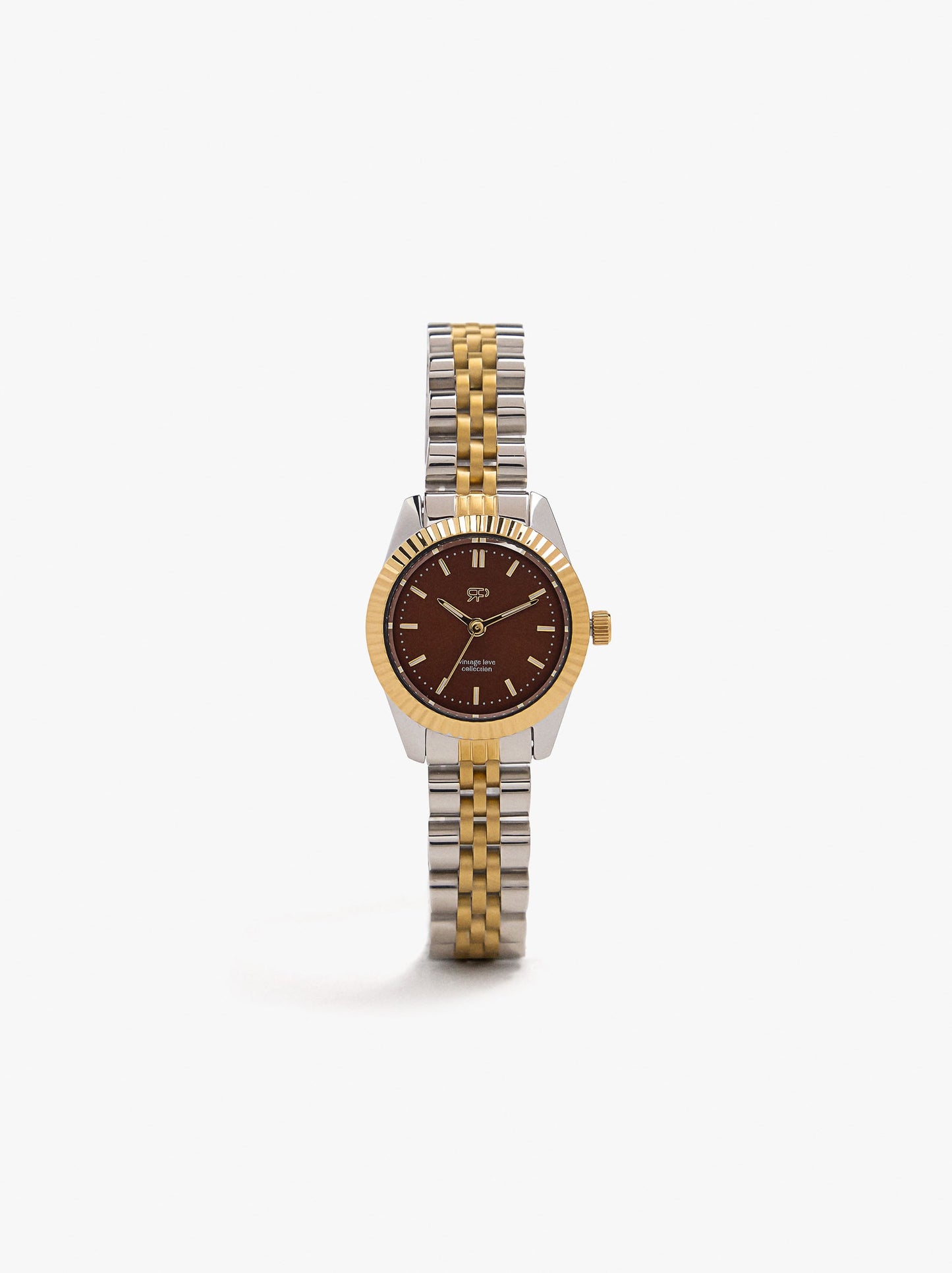 Bicolor Watch With Stainless Steel Bracelet