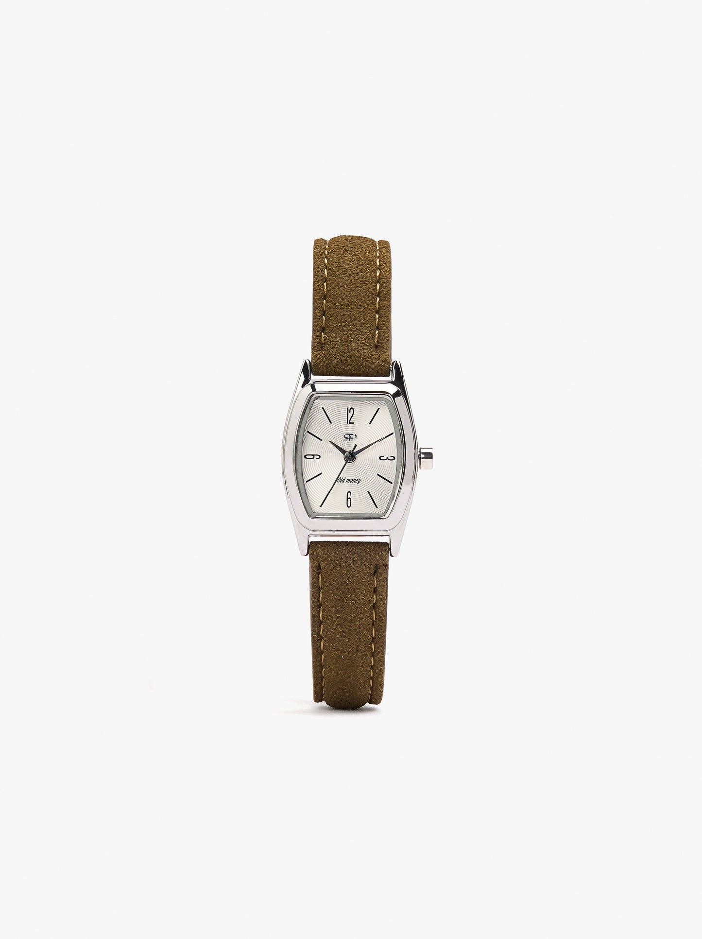 Round Watch With Bracelet With Texture