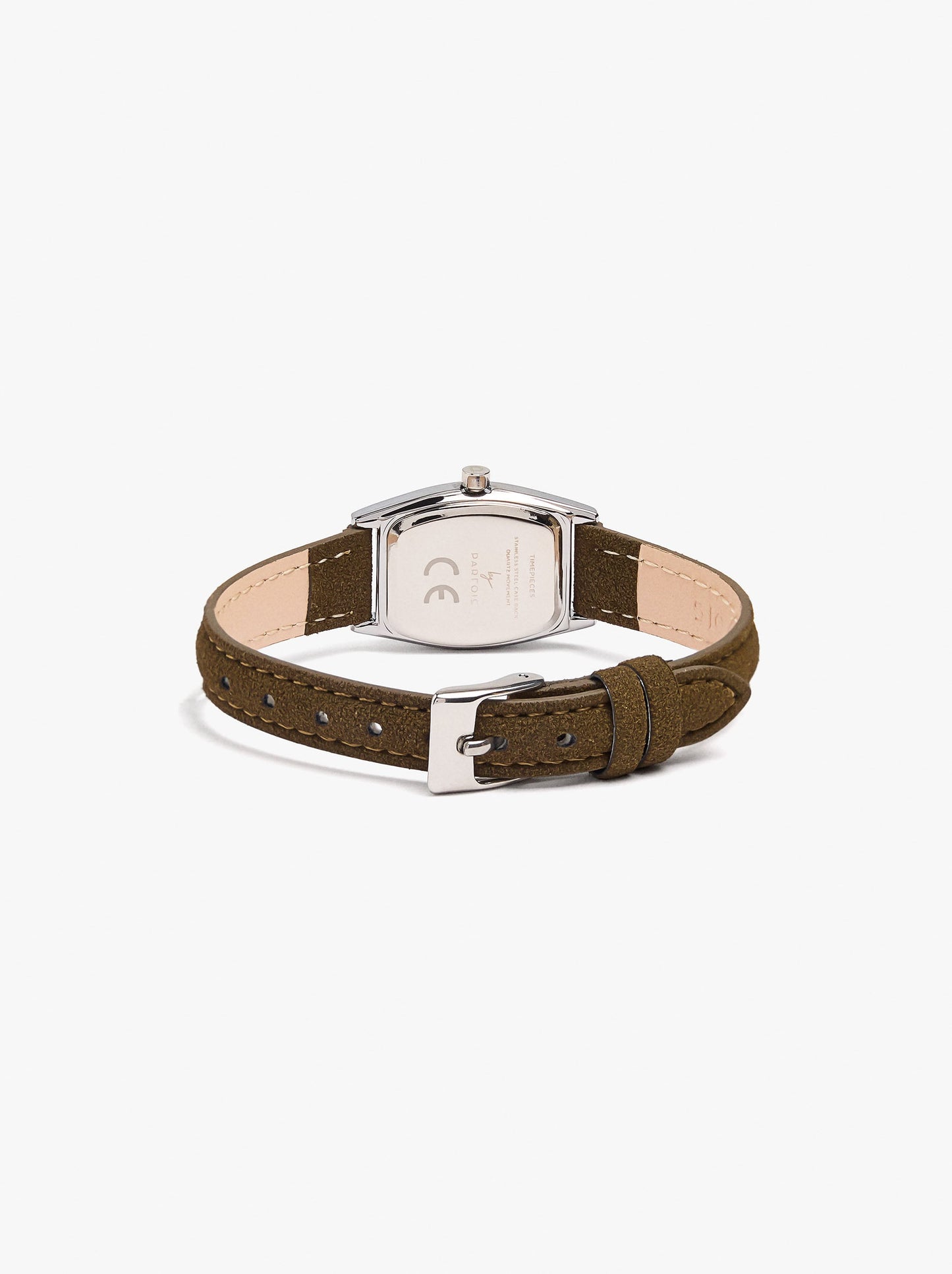 Round Watch With Bracelet With Texture