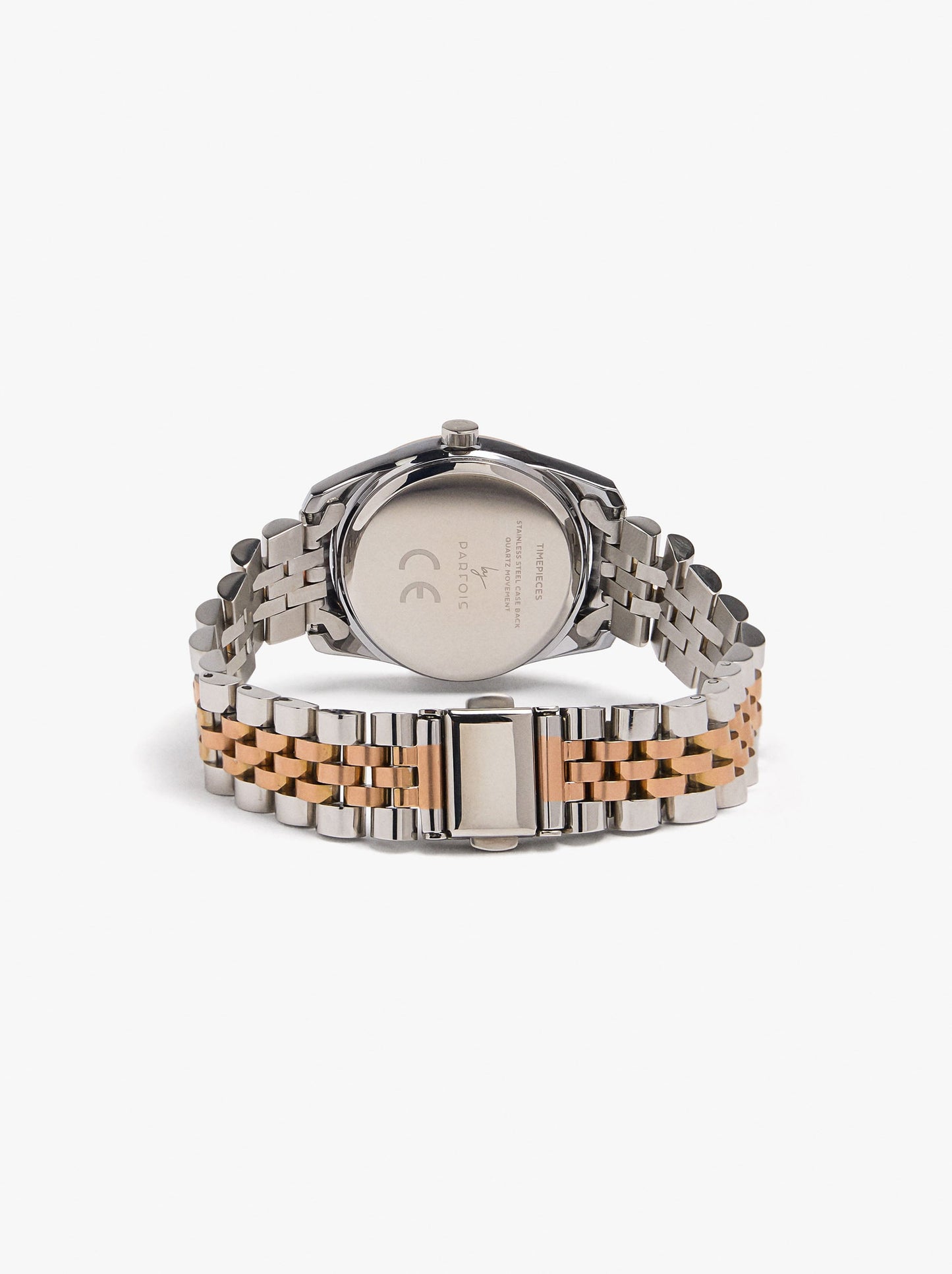 Bicolor Watch With Stainless Steel Bracelet