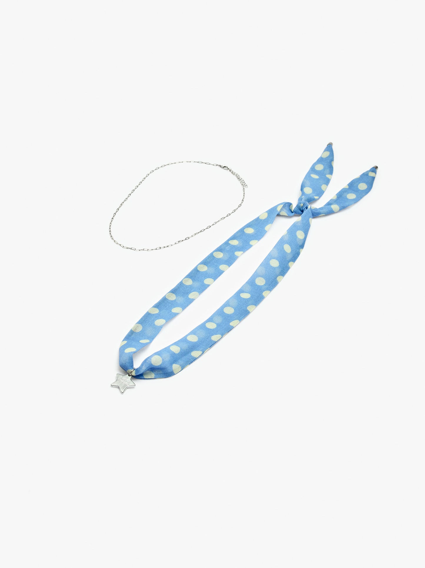 Necklace In Fabric With Star Charm