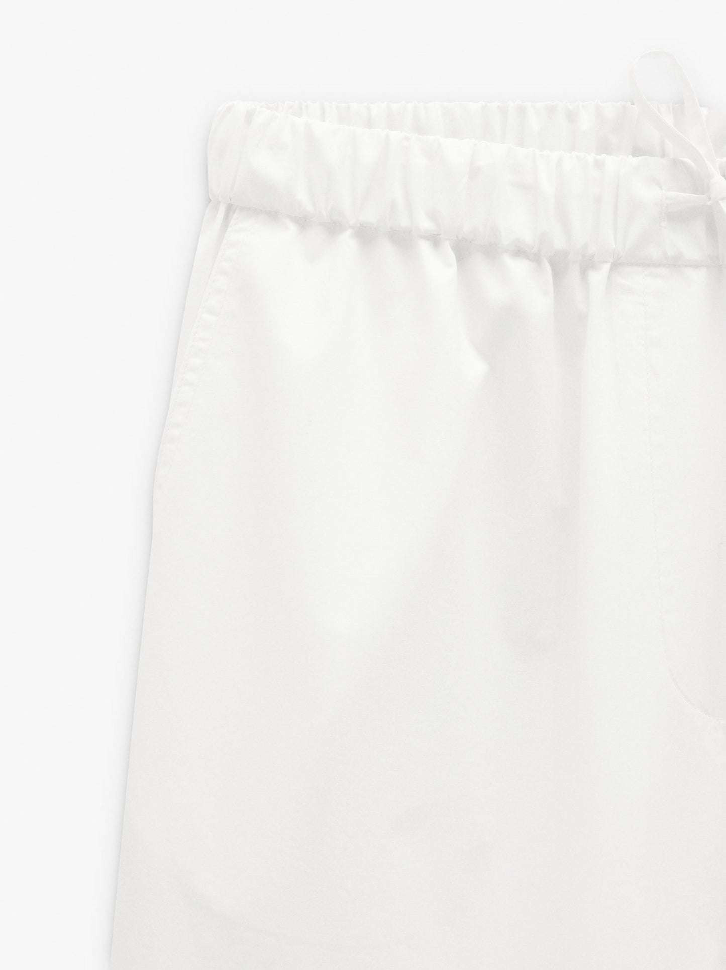 Straight Trousers With 100% Cotton