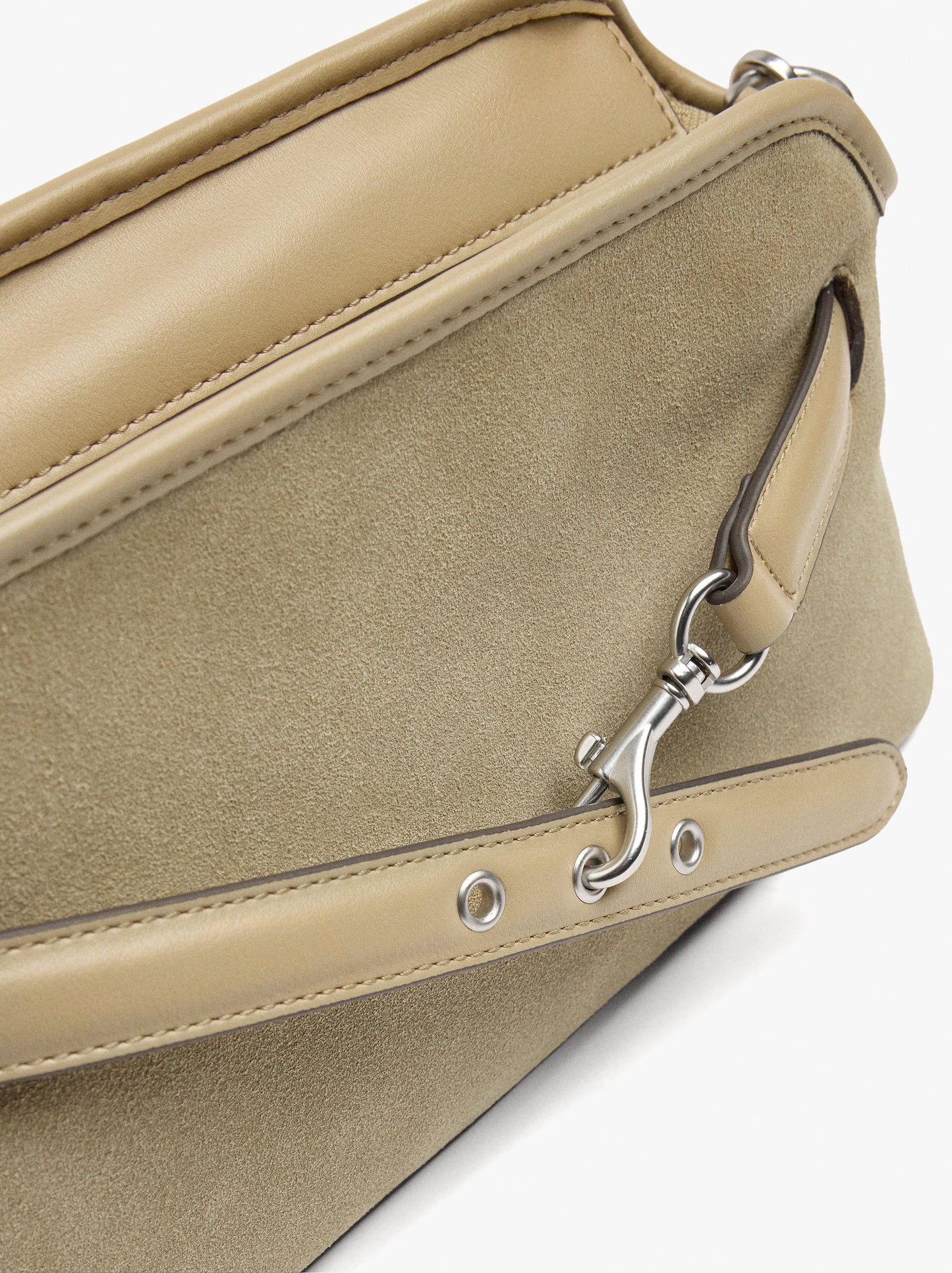 Crossbody Bag Leather Details With Belt