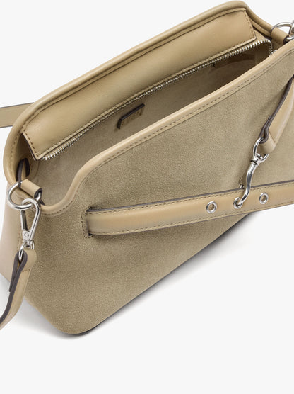 Crossbody Bag Leather Details With Belt