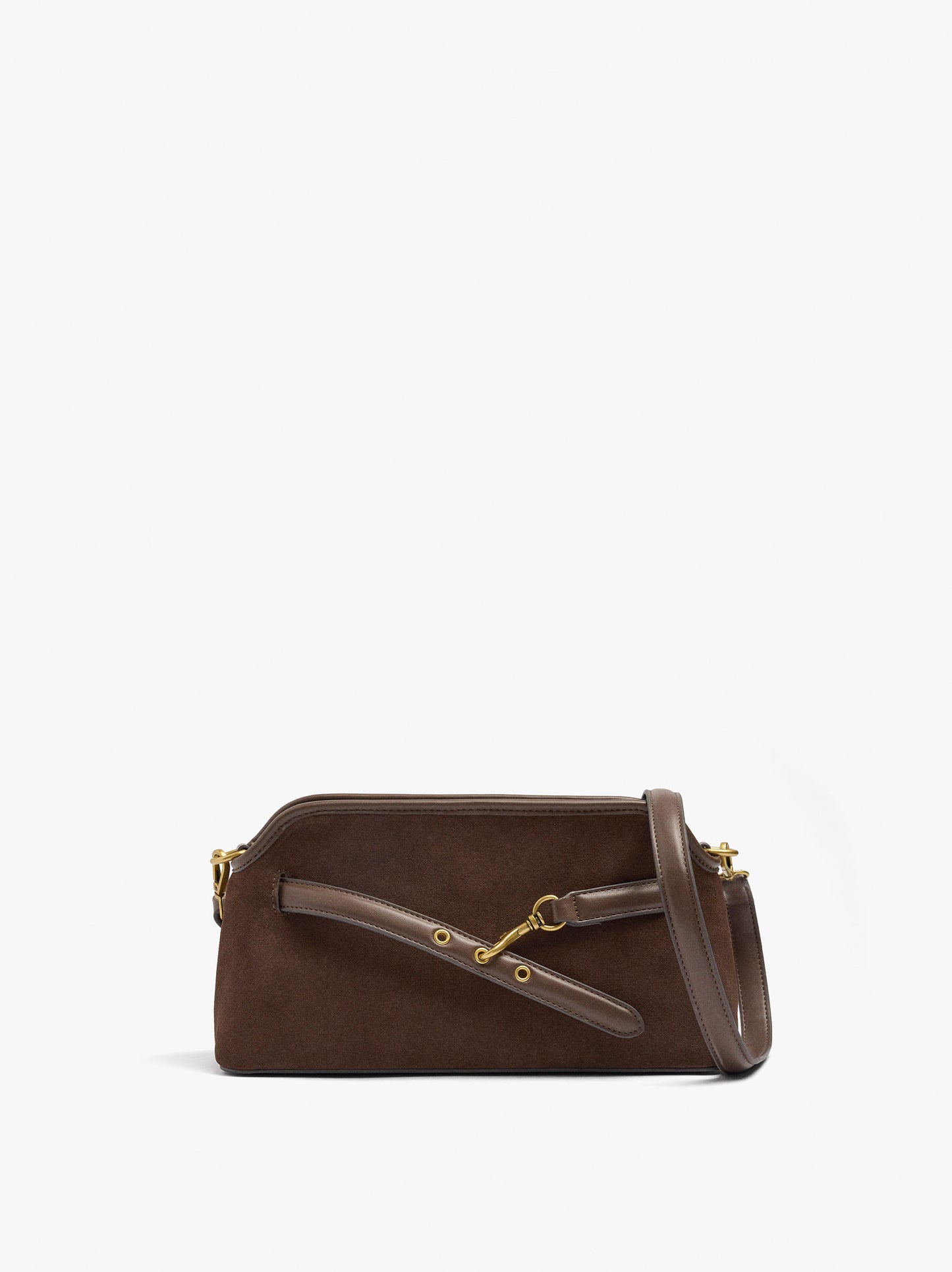 Crossbody Bag Leather Details With Belt