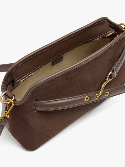 Crossbody Bag Leather Details With Belt