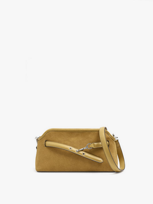 Crossbody Bag Leather Details With Belt
