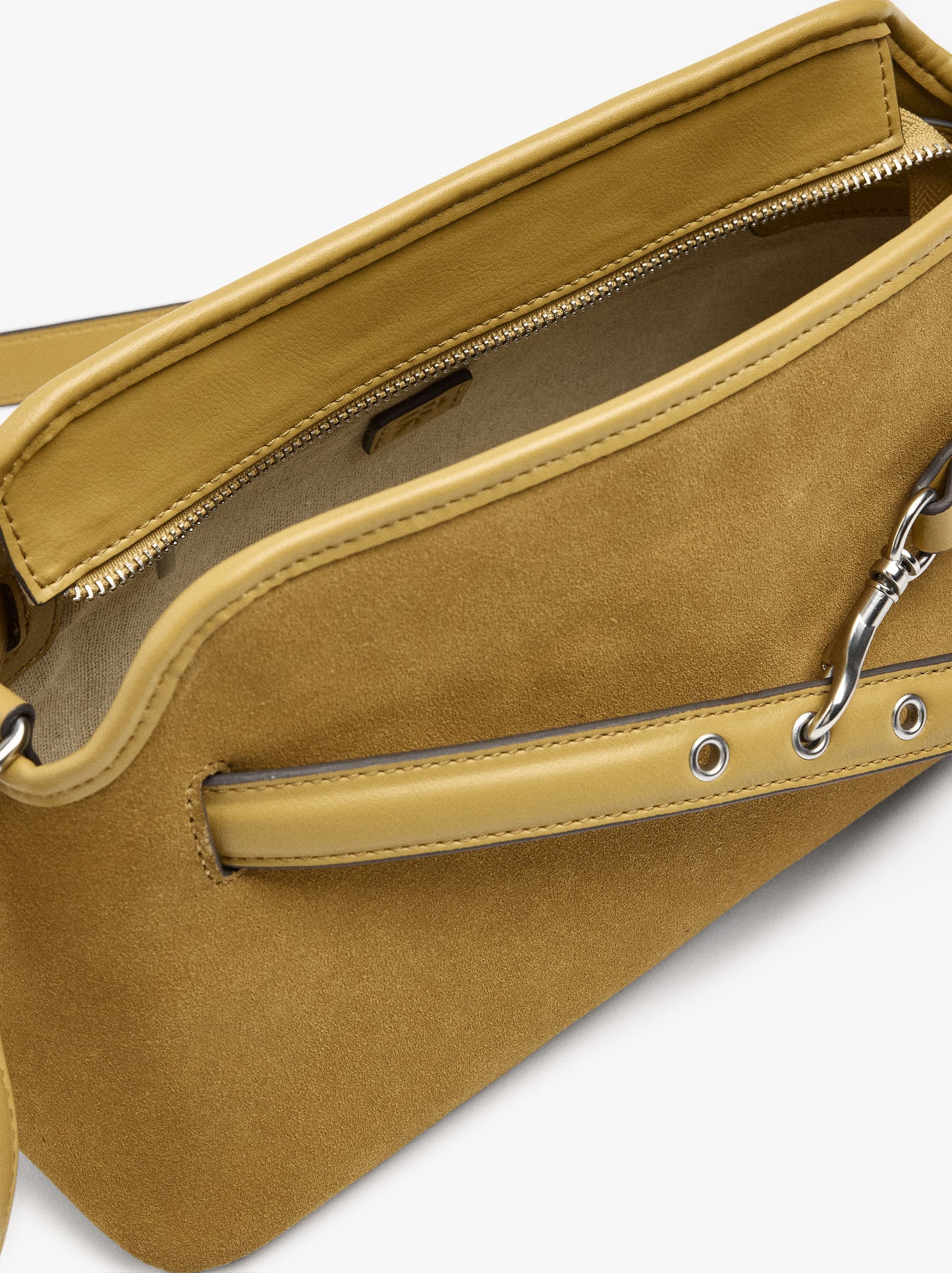 Crossbody Bag Leather Details With Belt