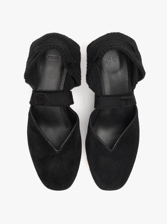 Leather Wedges With Ankle Straps