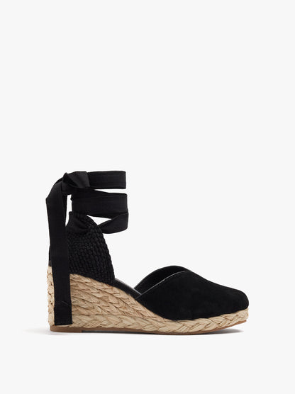 Leather Wedges With Ankle Straps