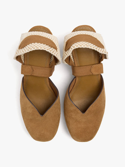 Leather Wedges With Ankle Straps