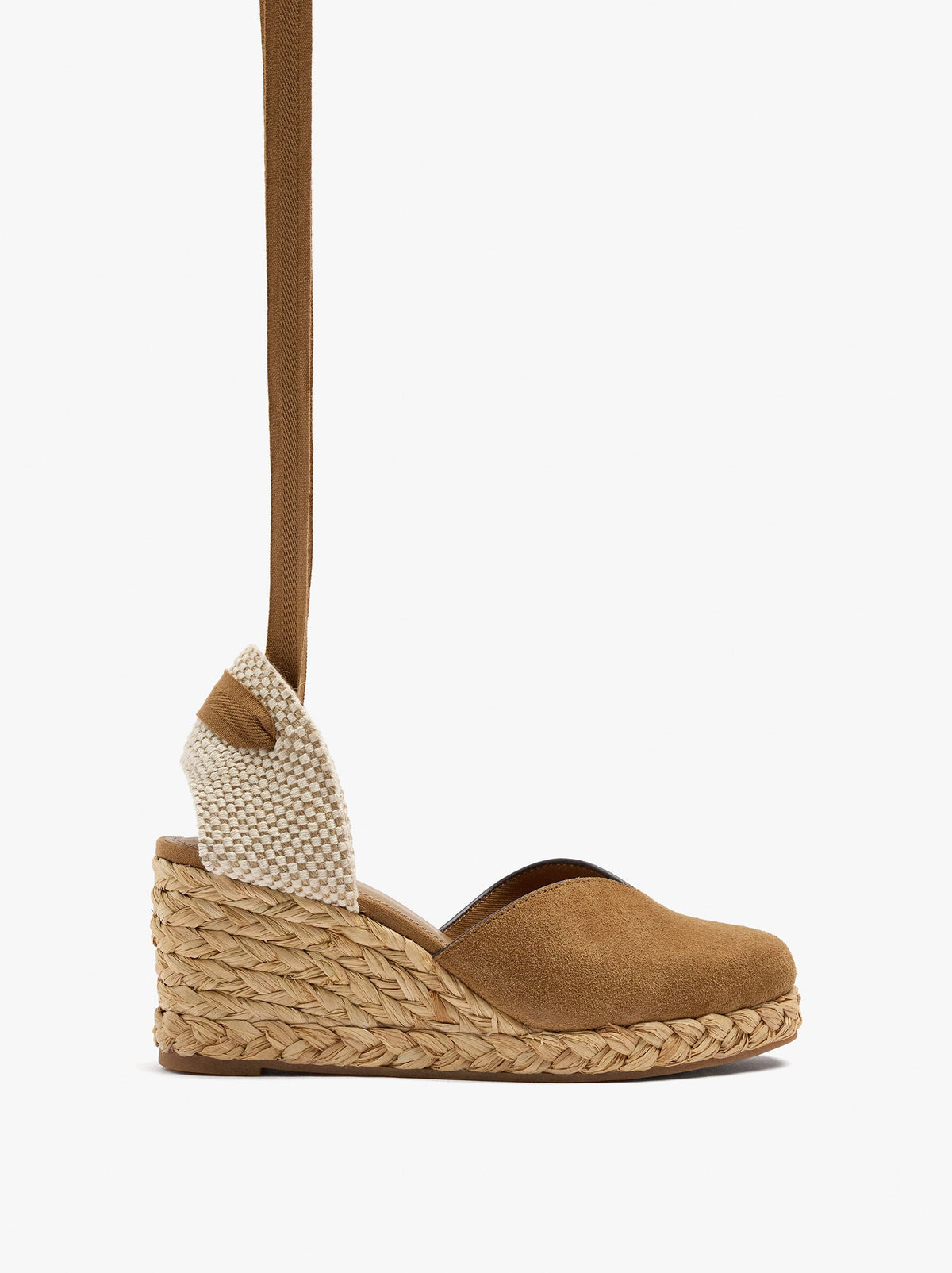 Leather Wedges With Ankle Straps