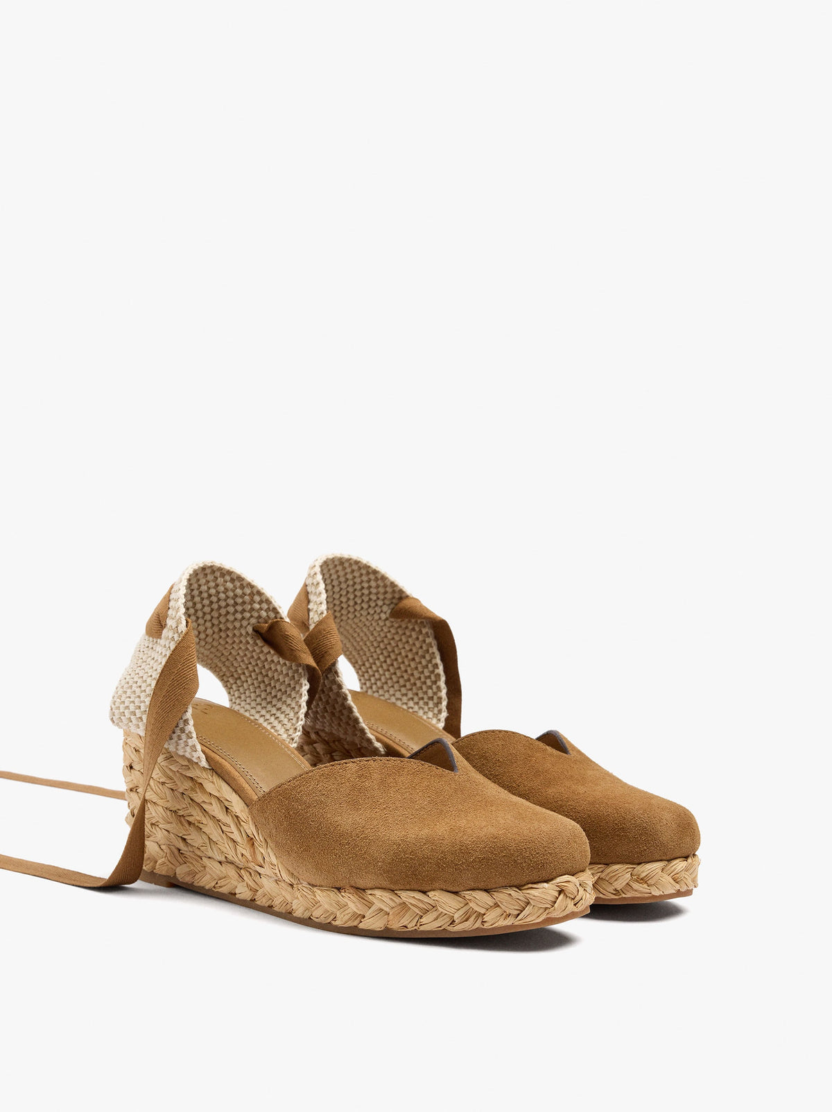 Leather Wedges With Ankle Straps