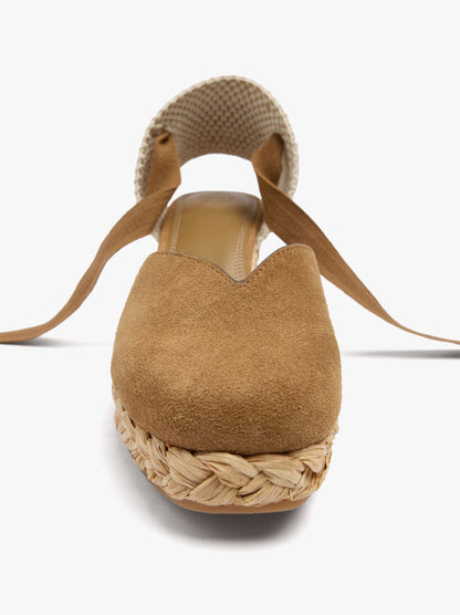 Leather Wedges With Ankle Straps
