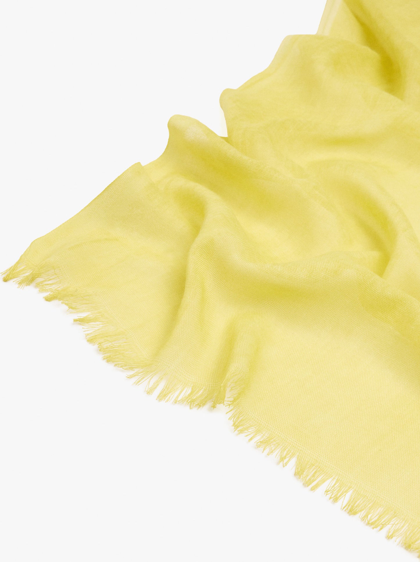 Plain Pashmina With Frayed Edges