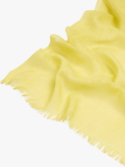 Plain Pashmina With Frayed Edges