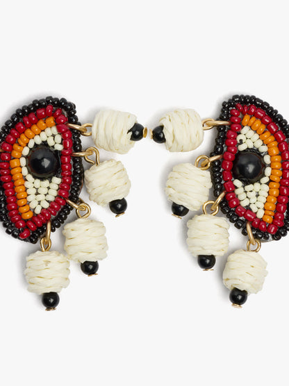Earrings With Bead Eyes