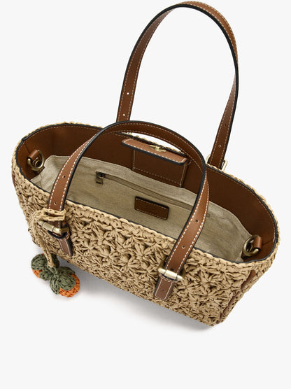 Tote Bag Paper Straw With Pendant