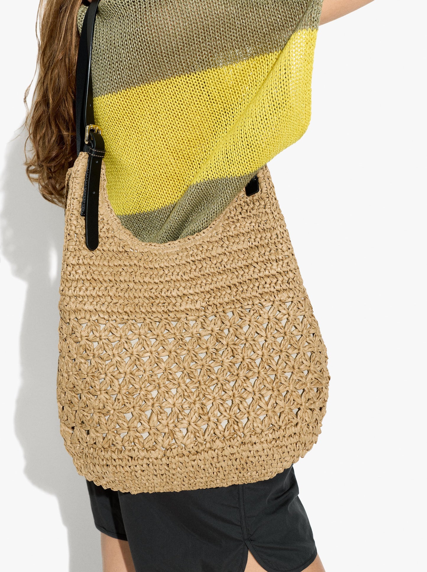 Bag Hobo With Paper Straw