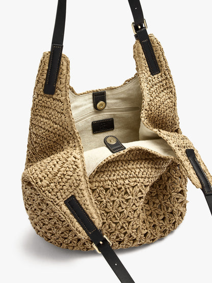 Bag Hobo With Paper Straw
