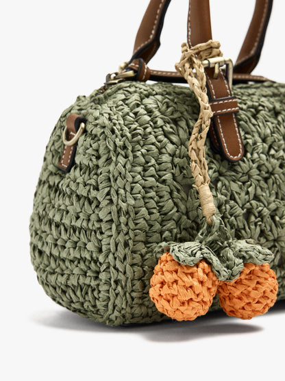 Bowling Bag Paper Straw With Pendant