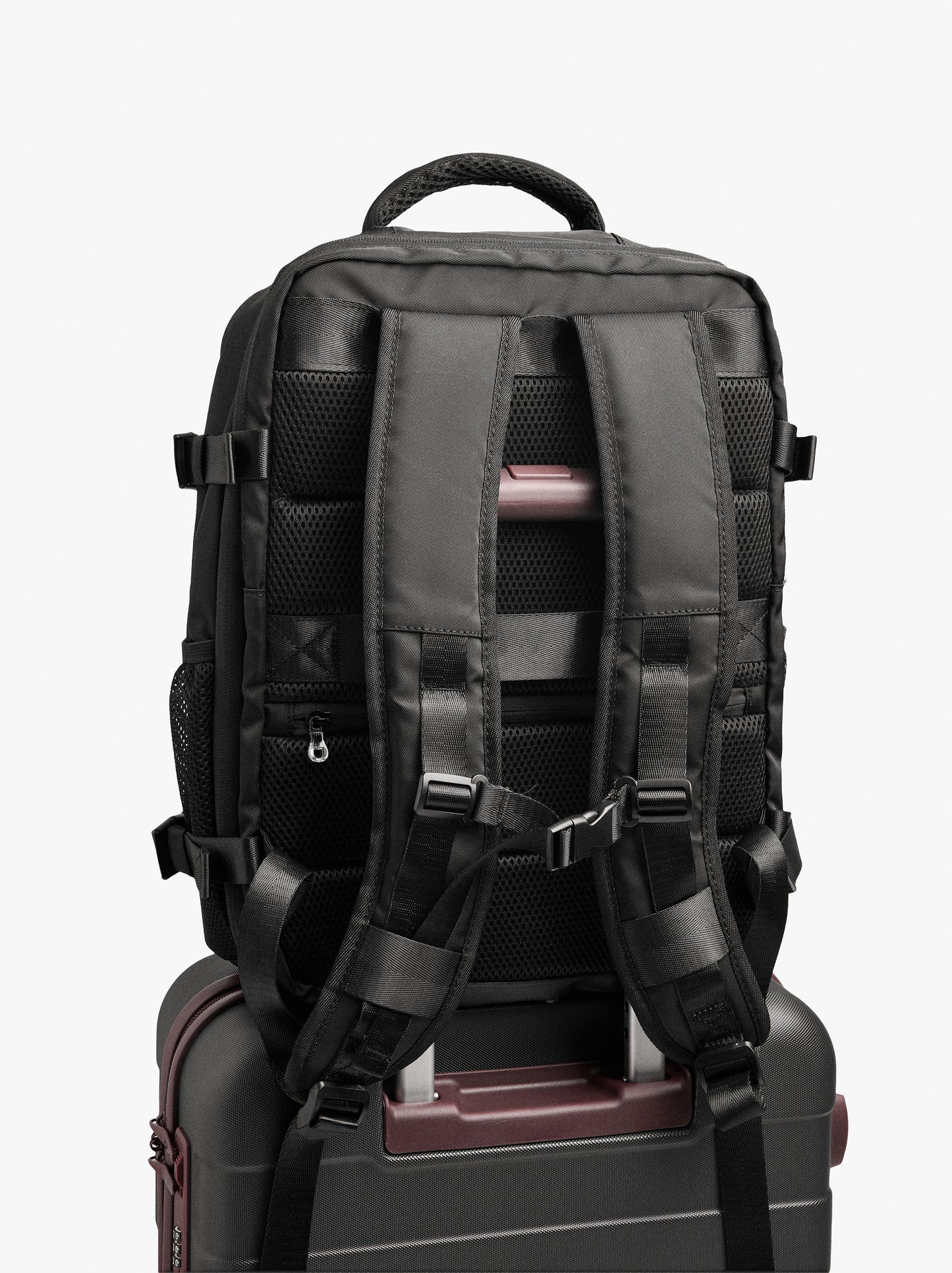 Extendable Nylon Cabin Backpack With Bottle Holder