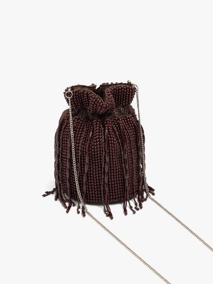 Party Bag With Beads And Fringes