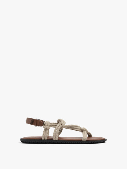 Flat Sandals With Cord Straps