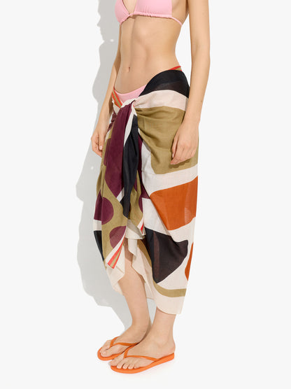 Printed Scarf With 100% Cotton