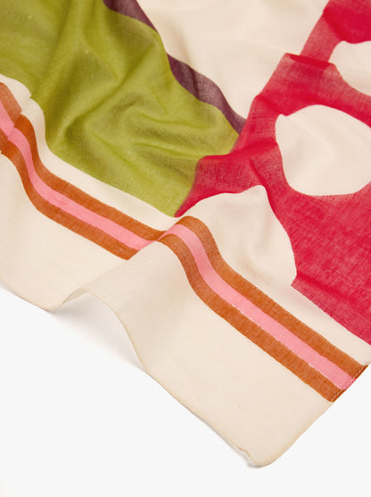 Printed Scarf With 100% Cotton