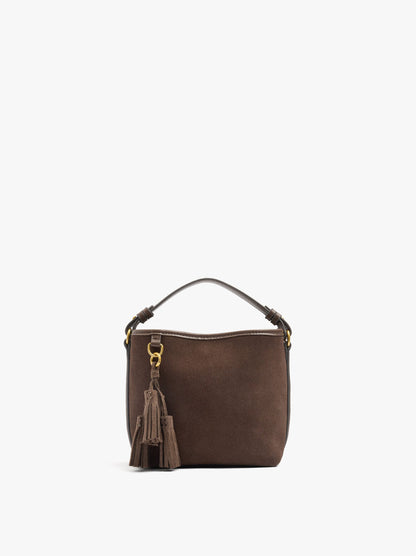 Bucket Bag With Leather Details With Pendant