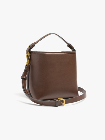 Bucket Bag With Leather Details With Pendant