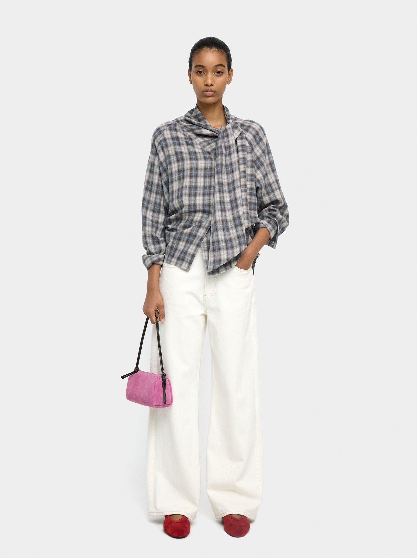 Shirt With Squares 100% Cotton