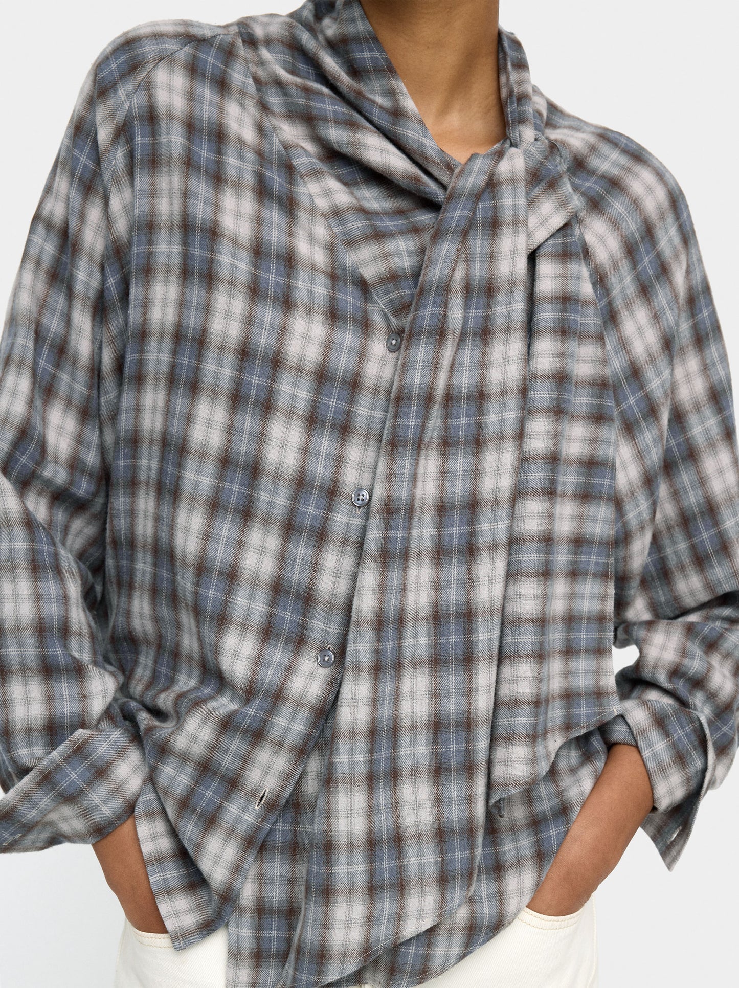 Shirt With Squares 100% Cotton