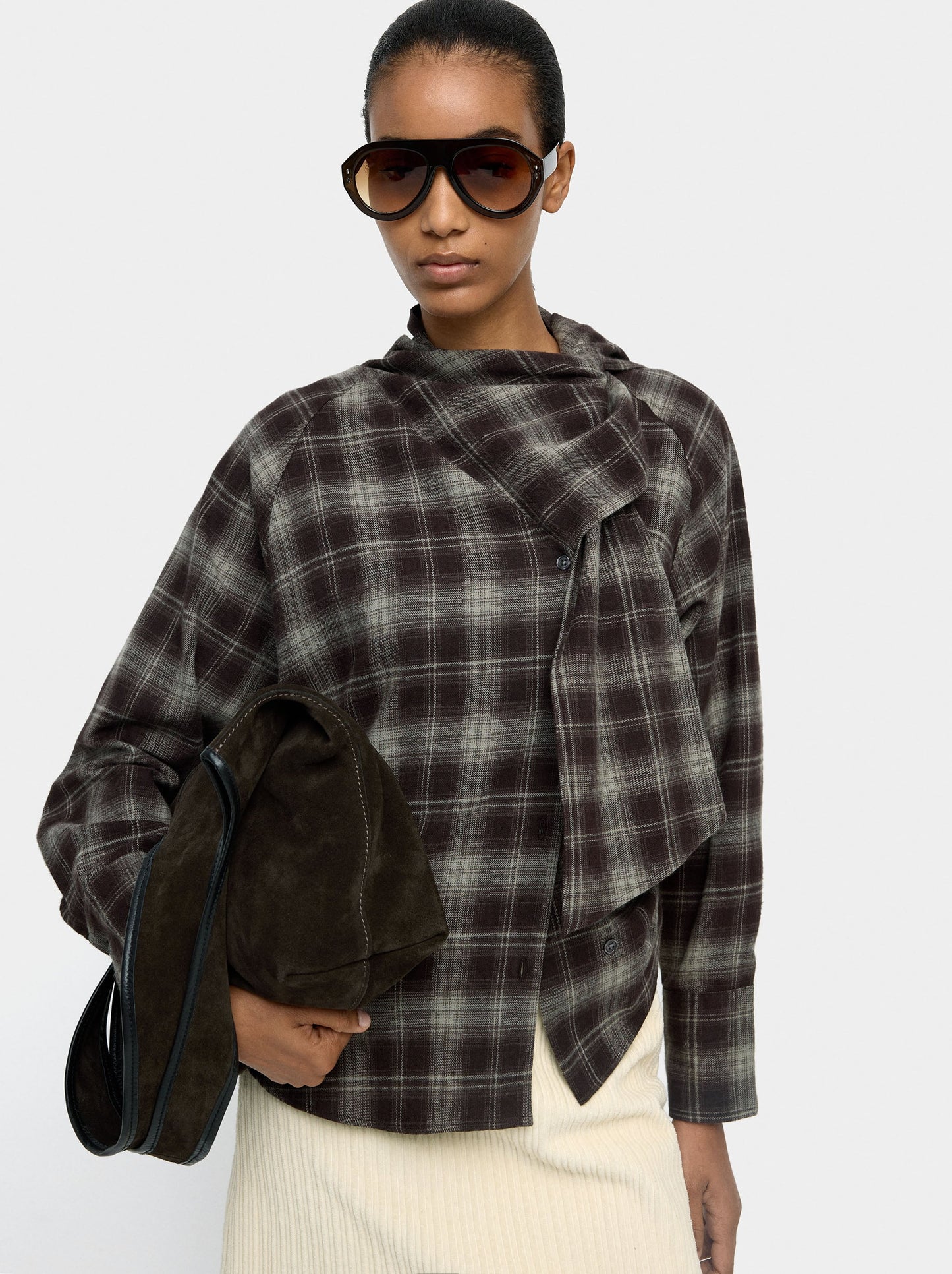 Shirt With Squares 100% Cotton