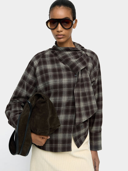 Shirt With Squares 100% Cotton