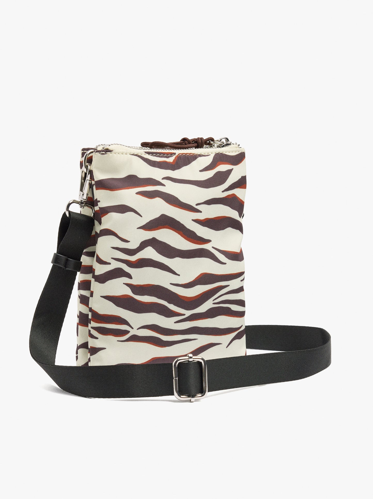 Double Printed Nylon Crossbody Bag