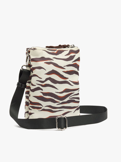 Double Printed Nylon Crossbody Bag