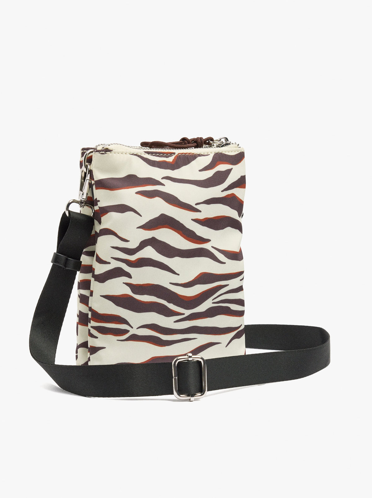 Double Printed Nylon Crossbody Bag