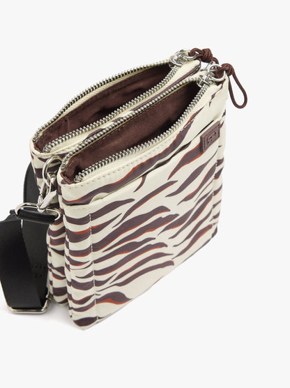 Double Printed Nylon Crossbody Bag