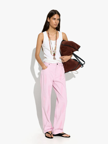 Trousers With 100% Cotton Embroidery