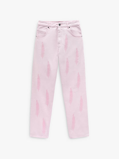 Trousers With 100% Cotton Embroidery