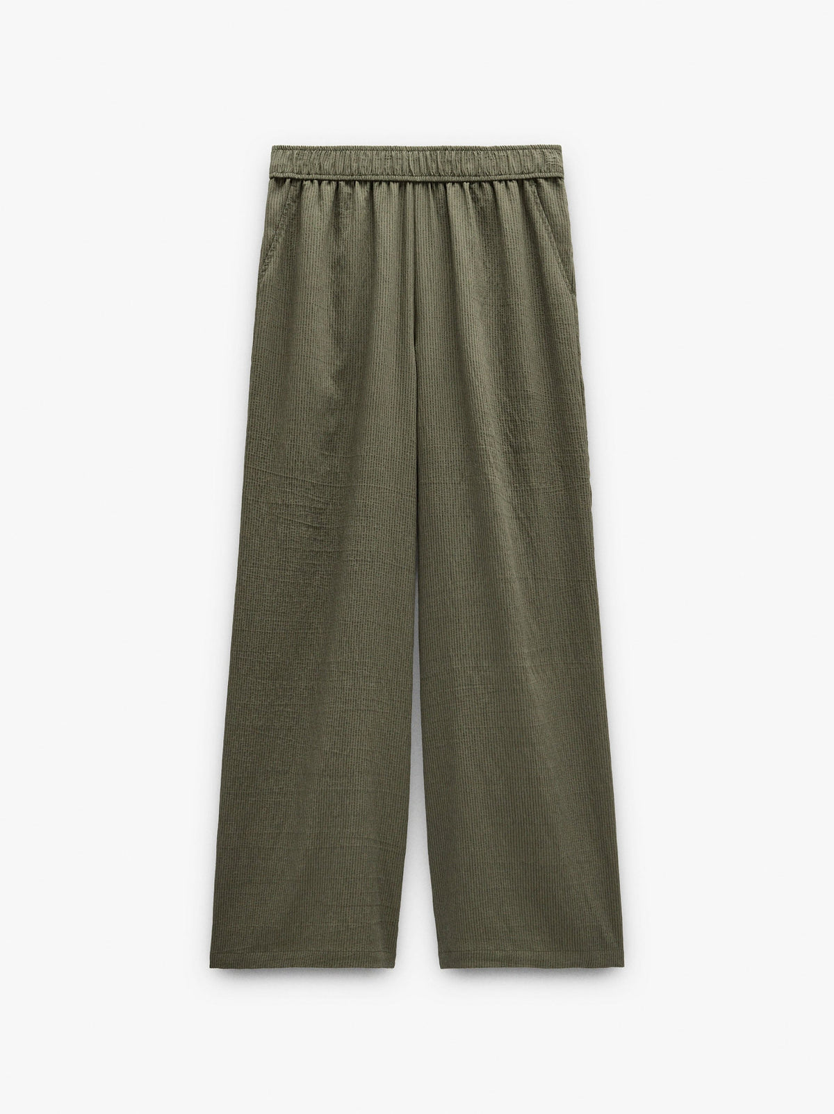 Striped Trousers With Elastic Waist