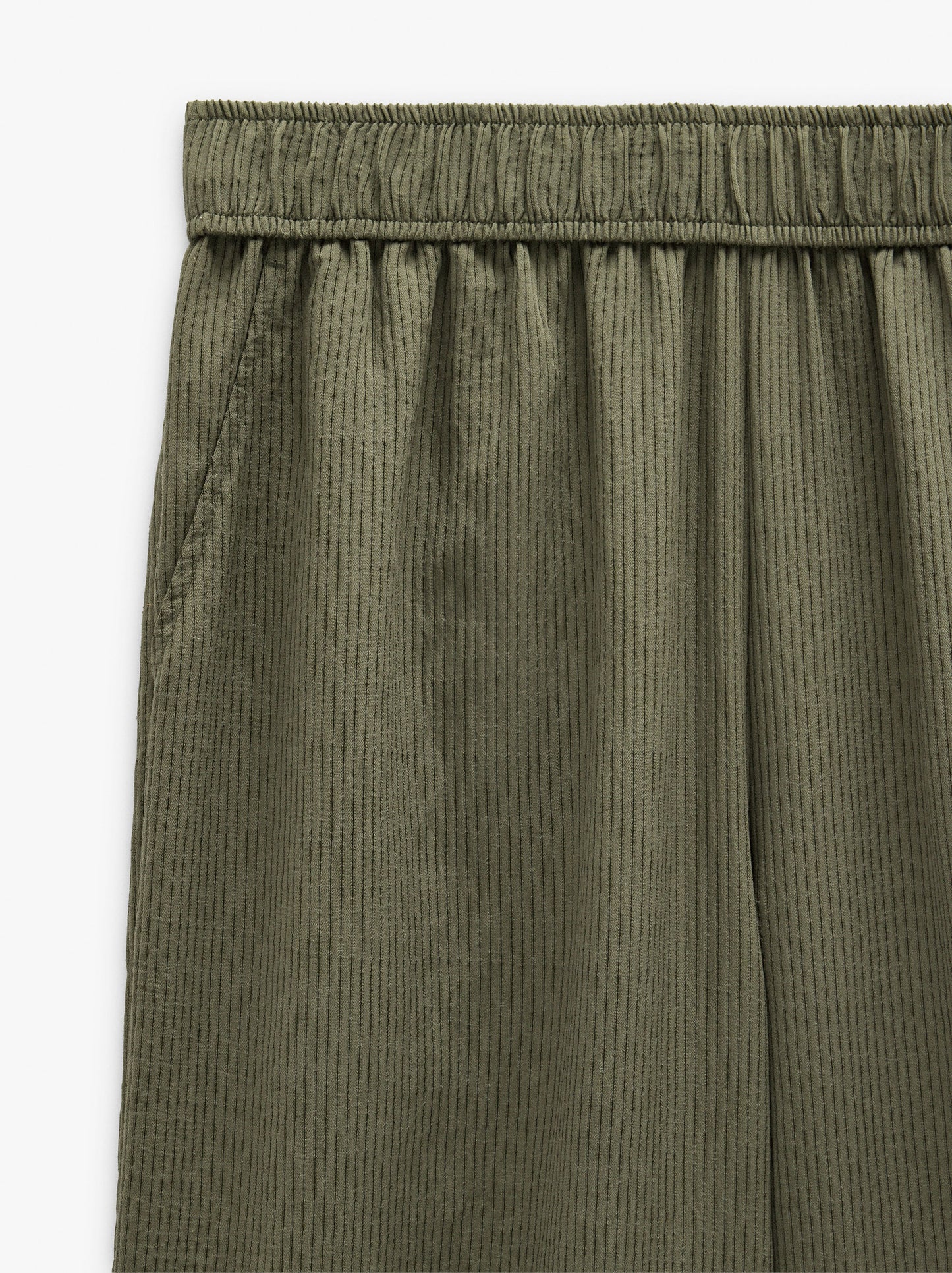 Striped Trousers With Elastic Waist