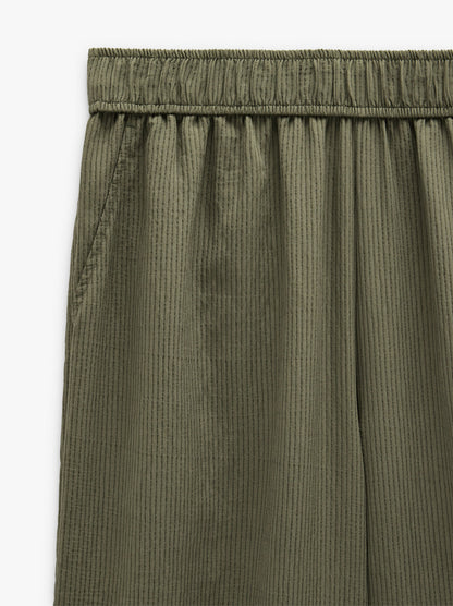 Striped Trousers With Elastic Waist