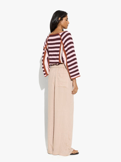 Striped Trousers With Elastic Waist
