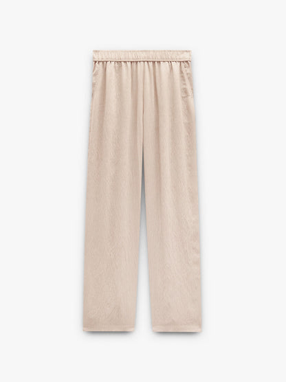 Striped Trousers With Elastic Waist