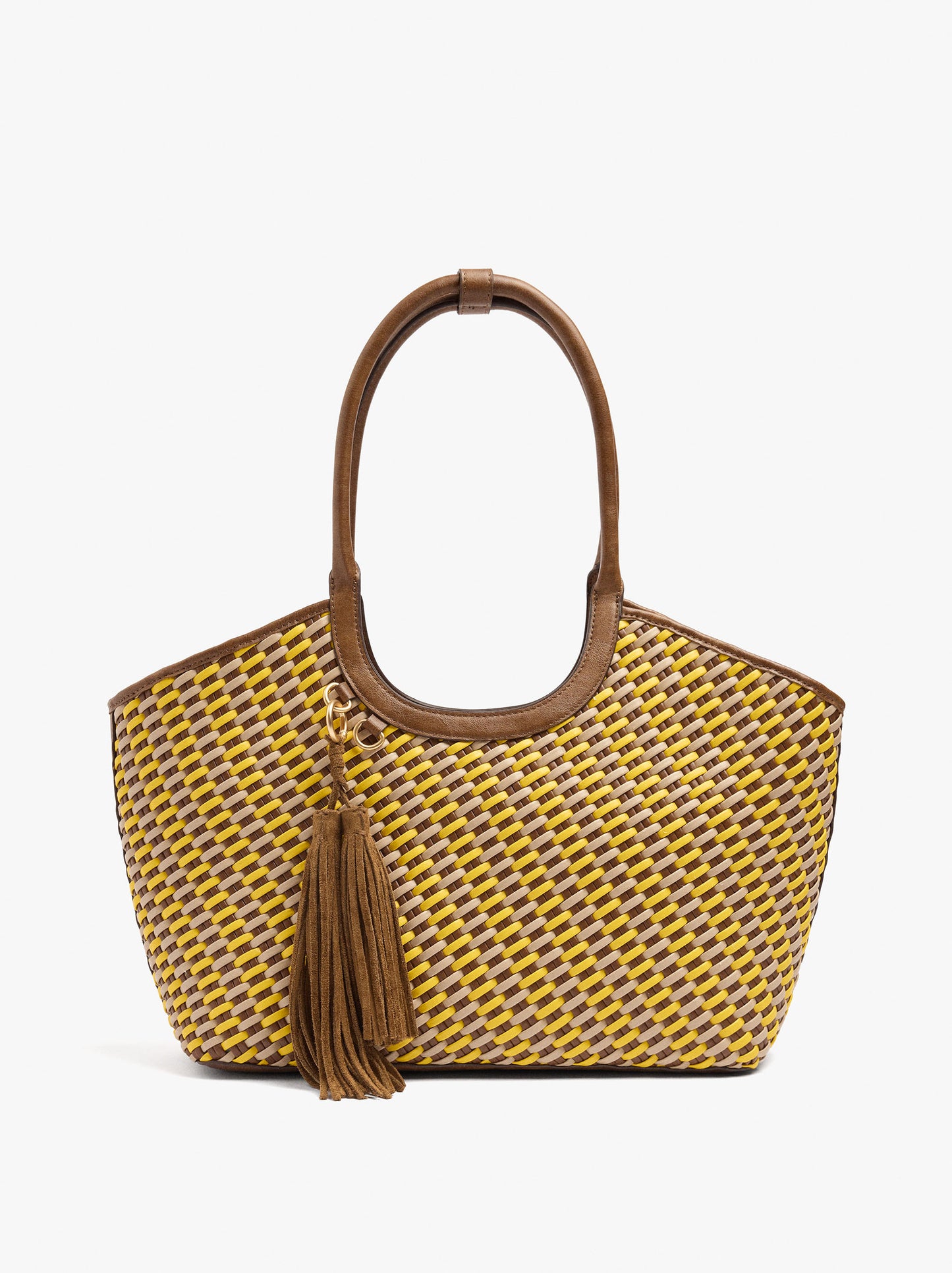 Shopper Bag Braided With Removable Bag